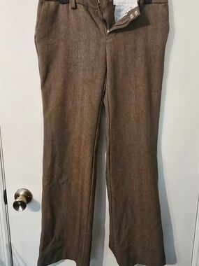 GAP Womens Khaki Brown Dress Straight Leg Pants Size 4